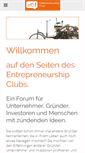 Mobile Screenshot of entrepreneurshipclub.de