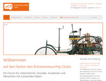 Tablet Screenshot of entrepreneurshipclub.de